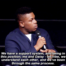 fyeahfinnrey:John, did you have the same attachment issues that Daisy had? Yes.