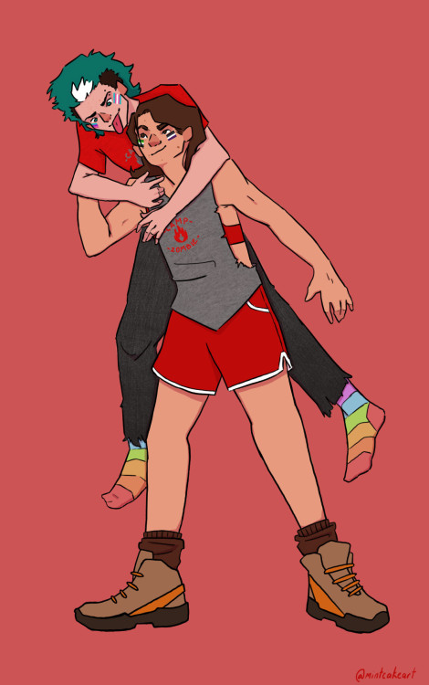 Happy Pride Month !! enjoy some OC art from one of my comics featuring ethan and beth