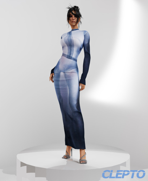 CLEPTO - Balmain Kylie Dress- Balmain FW22 dress -10 swatchesHQ, BG compatibleTeens - EldersAll LODs