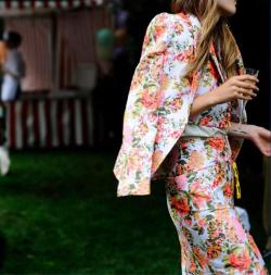 what-do-i-wear:  Layered coral floral jacquard at our Spring ‘13 presentation—shop it now on stellamccartney.com