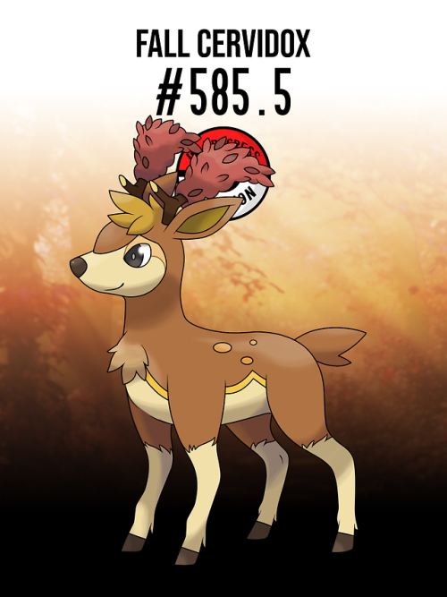 inprogresspokemon: #585.5 - Deerling possess sensitive fur, which changes color and scent according 