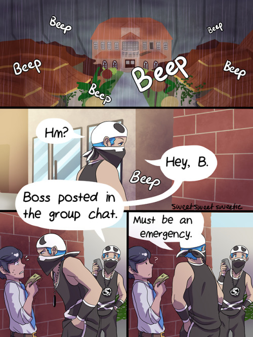 sweetsweetsweetie: It was an emergency. Have a dumb lazy comic I threw together. I’m going to paint