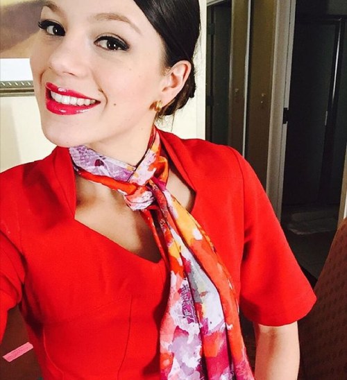 crewiser:New gorgeous Angel flight attendant #1423 @nattiib #flightattendant #FlightAttendantLife #a