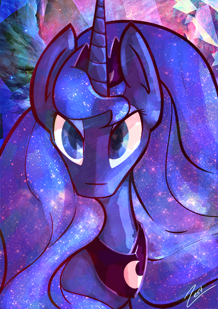 theanonymousbronyblog:  Luna Print by ZestyOranges