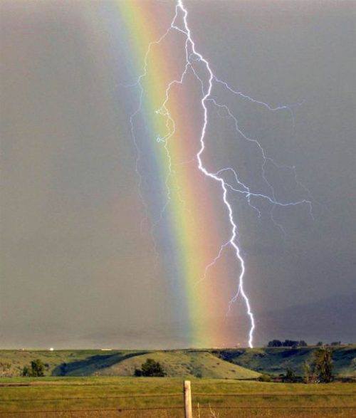 alligator-tears-run-over-you:  carlboygenius:  Rainbows: with Tornado & Lightning  The gays are angry 