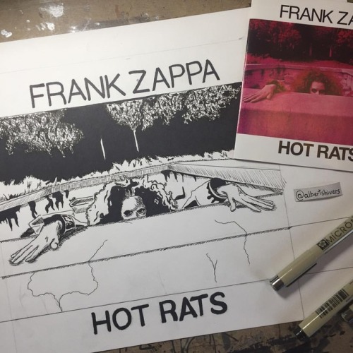 The next album cover project, Jazz/Rock from Zappa.#art #frankzappa #hotrats #inkdrawing #instaart #