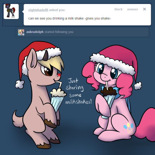 asksnugglepie:  Milkshakes… are totally awesome.  Cuuuute. <3