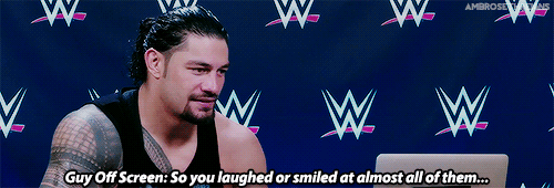 ambrosethreigns: request: Roman Reigns’ Laugh Challenge Results