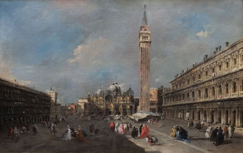 Francesco Guardi. The Piazza San Marco, Venice. Circa 1775. Oil on canvas. Scottish National Gallery