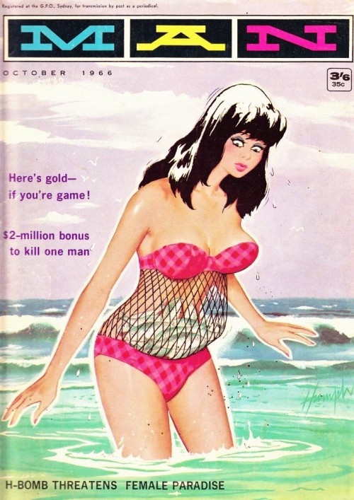 Man Magazine - Covert art by Phil “Humph” Belbin (1960-1966)