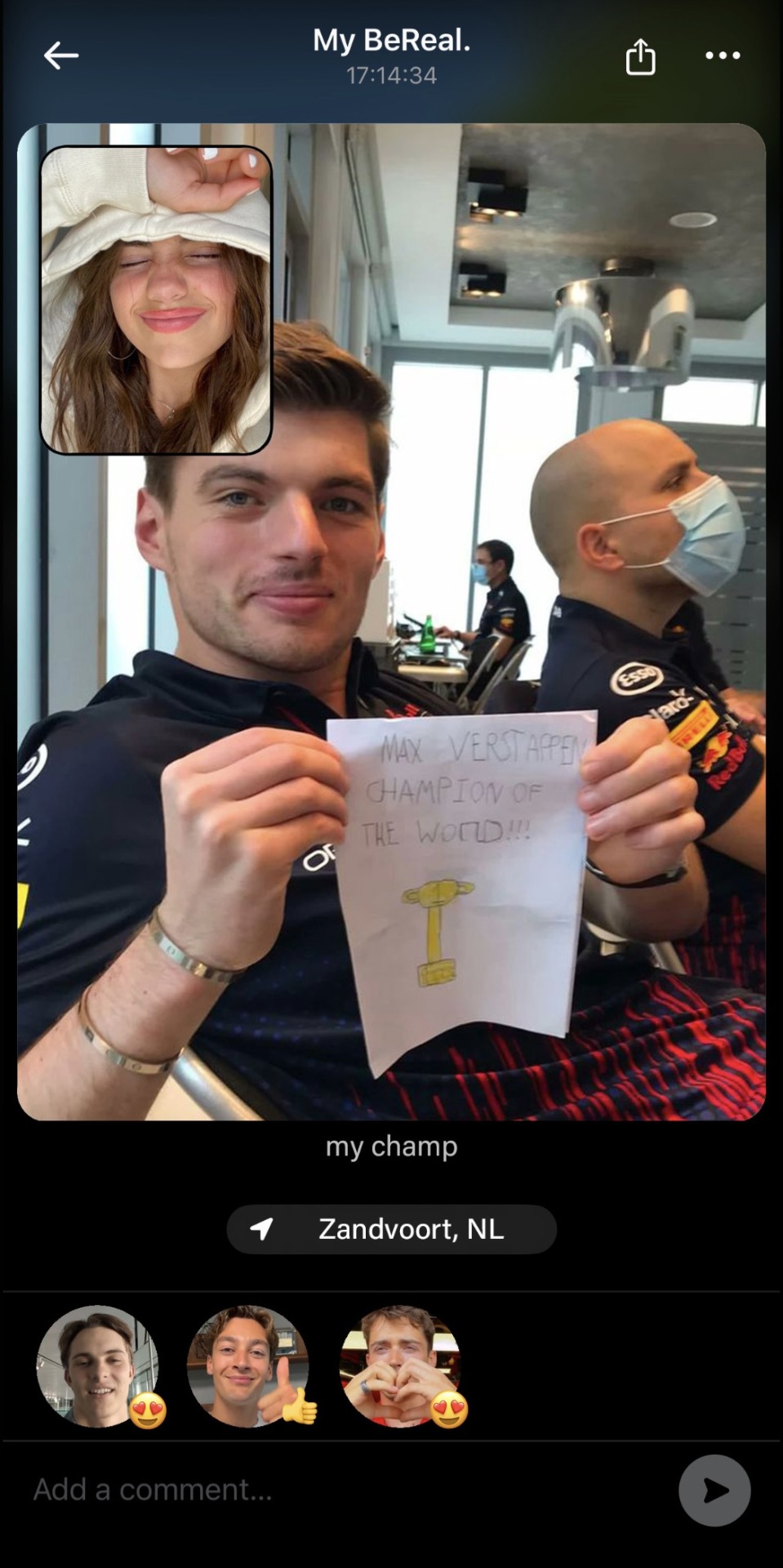 BeReals With Your F1 Boyfriend | F1 Grid X Reader