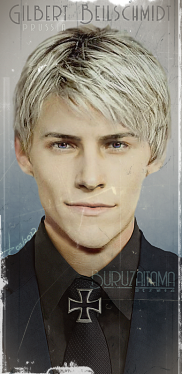 Realistic Gilbo ♥ ♥ ♥ (two different versions. The 2nd one with an old photo filter). Possibly will 