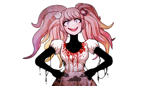 ibukiesmioda: my friend theallpowerfulllama suggested i make junko and mukuro into the notebook and 