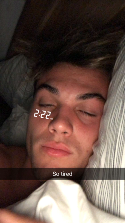 punishmedolans: Grayson’s Snapchat (7/7/18)