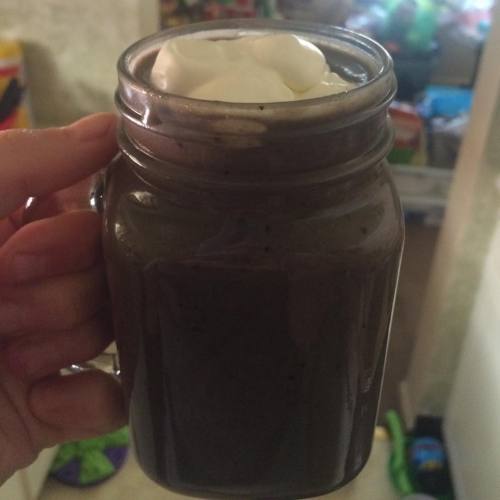 Dark chocolate avocado berry protein smoothie. The avocado smoothie experiments continue&hellip;