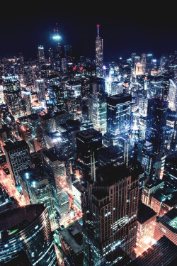 italian-luxury:  Chicago Cityscape at Night