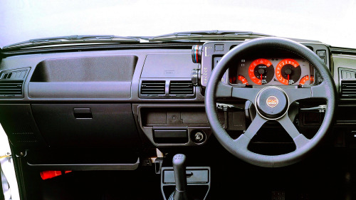 carsthatnevermadeitetc:Suzuki Alto Works RS-R, 1987. The first kei car to reach the legislated limit