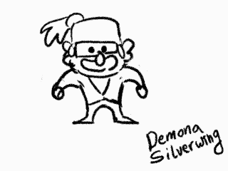 demona-silverwing:  This is my first time animating in TVPaint. It’s simple and sketchy. I drew Stan first and he didn’t fit, but I left him like that XD Happy music helps 