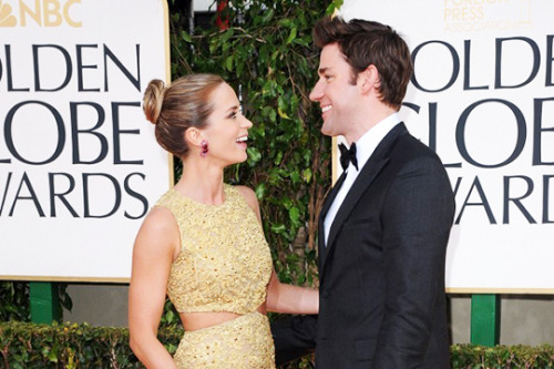 sorry-no-more-no-less:  The way Emily Blunt and John Krasinski gaze adoringly at each other needs to never end.  