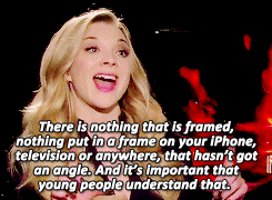 rubyredwisp:The battle in Mockingjay Part 1 is really the media. You’re kind of fighting over camera