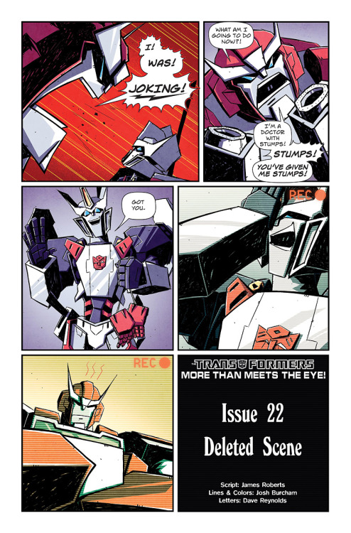 dcjosh:  ITS DONE! The MTMTE #22 Deleted Scene in all its lettered glory! WOOOO! 