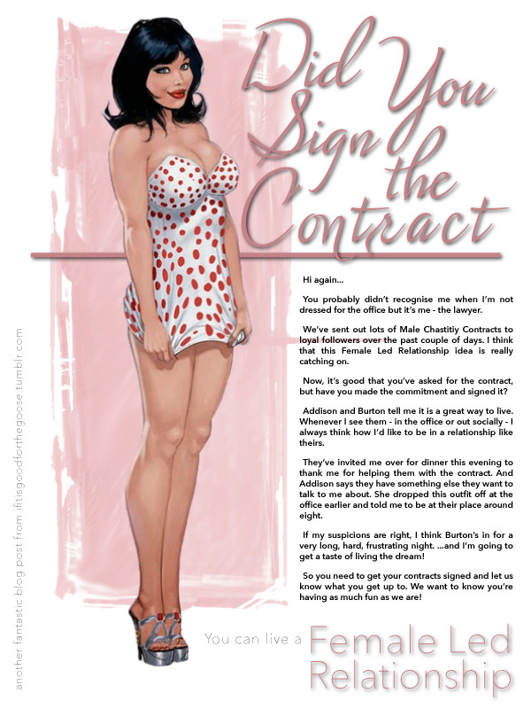 ifitisgoodforthegoose:  This has been a lot of fun. The link to download the contract