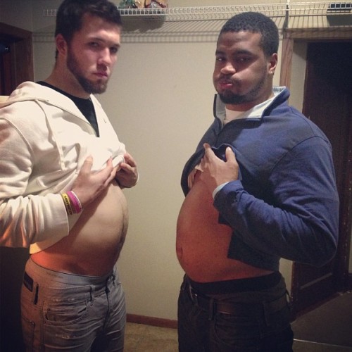 I think we ate a Lil too much! #foodbabys