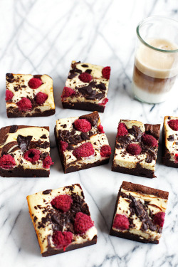omg-yumtastic:  (Via: hoardingrecipes.tumblr.com) Raspberry Cheesecake Swirl Brownies - Get this recipe and more http://bit.do/dGsN  Not sorry