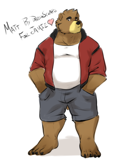 darinscraps: B-Day gift I made for my sister @queen-of-delight featuring her character Matt the bear