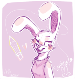 ask-creepyshy:   Saddy and Funny by funnytoy-the-rabbit  ( ﾉ^ω^)ﾉﾟ Rabbits~!  Cutiebuns! =3