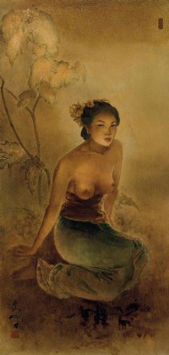   Wanita Bali (Balinese Woman), by Lee Man