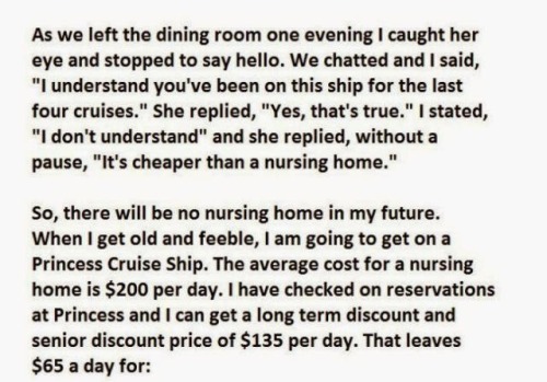love-this-pic-dot-com:  Man Asks Old Lady Why She’s Alone On Cruise Her Response Shocks Him 