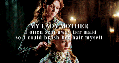 sansalayned: Brienne of Tarth and Sansa Stark + parallels(requested by msmeminger)