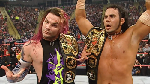 fishbulbsuplex:World Tag Team Champions The Hardys 