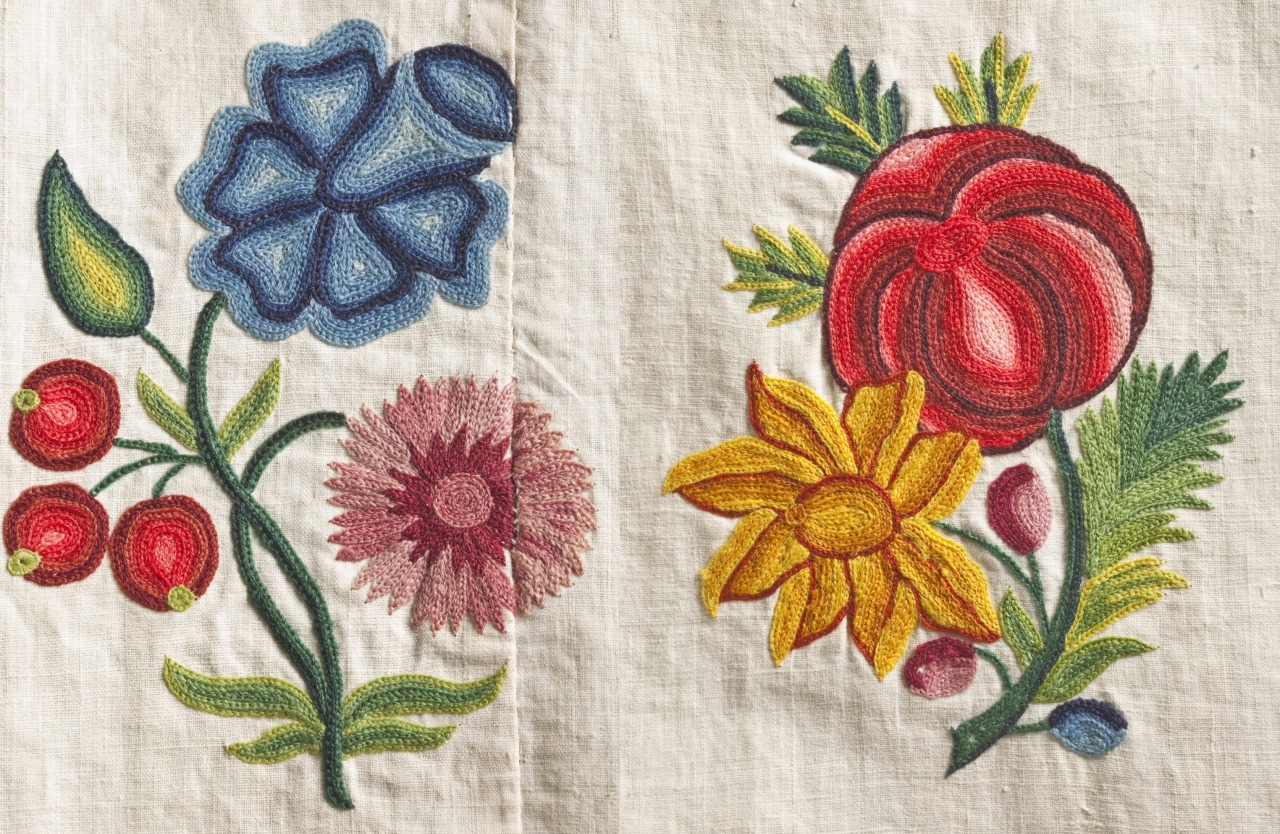 aleyma:  Embroidery details from a robe à la française, made in France, c.1750-60