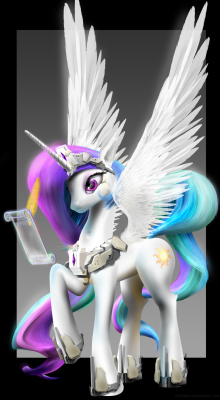 Equestrian-Pony-Blog:  Princess Celestia By Wylfden