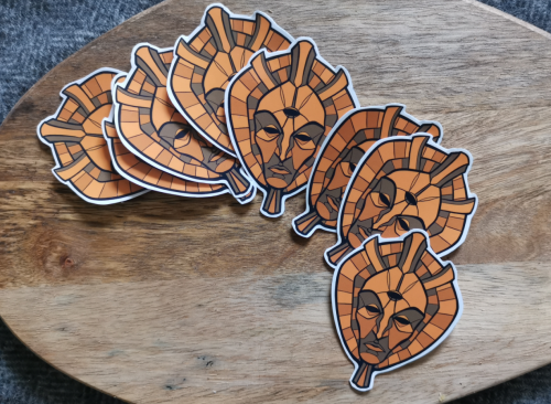 I made some Dagoth stickers~! Now I’m in a testing phase. They are laminated and should be quite har