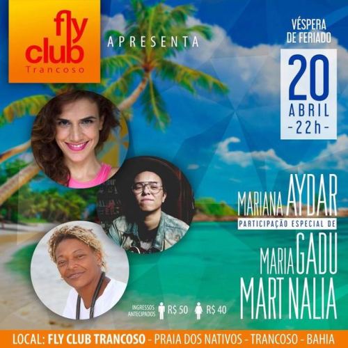 Just Announced! Maria Gadú @ Fly Club in Trancoso, Brazil - April 20th