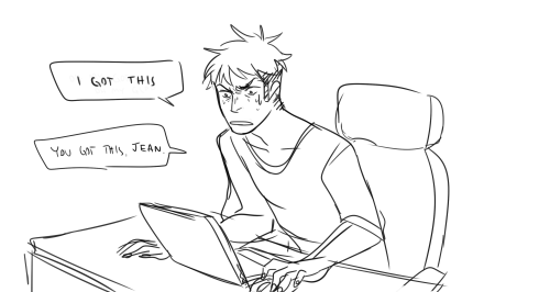 beroberos:Eren decides to scare jean while he plays five nights at freddy’s what a dick