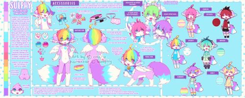 ref sheet commission for suephy @ deviantart!i gave this cutie a full redesign and made him some out