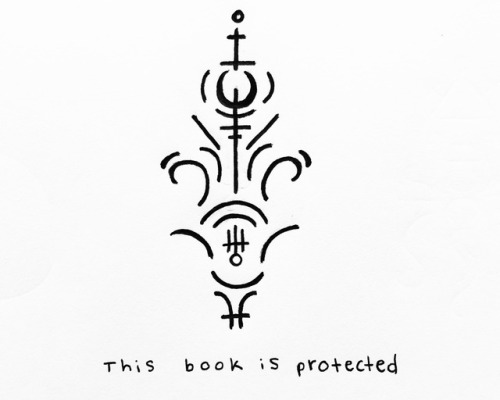 power-of-three: “This book is protected” sigil for @midnight-daylily Sigil requests are open !-Mod