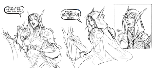 Three Sisters redraw pt.6I’ve always sort of preferred to think that all of Sylvanas’s 3 statements 