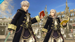 supersmashbrospics:  Sakurai’s Daily Screenshot - July 14, 2014 (b) &ldquo;Robin, the avatar in Fire Emblem Awakening, joins the battle!! As a master of tomes and the Levin sword, Robin’s not like any other swordfighter. You can also select Robin’s