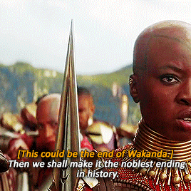 spidermansnoir: General Okoye (+ 6 fav. quotes) I am loyal to that throne, no matter WHO sits on it.