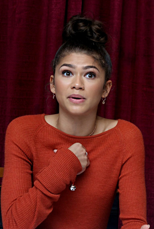 Zendaya at the Spider-man Homecoming Press Conference