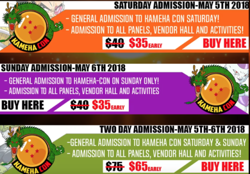 msdbzbabe: Next year May 4th - 6th 2018 is the first ever Dragon Ball Convention: Kameha-Con hosted by my friend Geekdom101 with the BIGGEST DRAGON BALL GUEST LIST EVER! In Texas! MORE VA’S coming soon (ITS GONNA BE AMAZING, TRUST ME!!)         