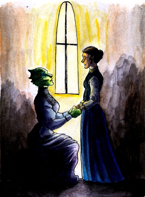 sarah-the-artistes-artblog: “My dear, will you marry me?” Day three of inktober.