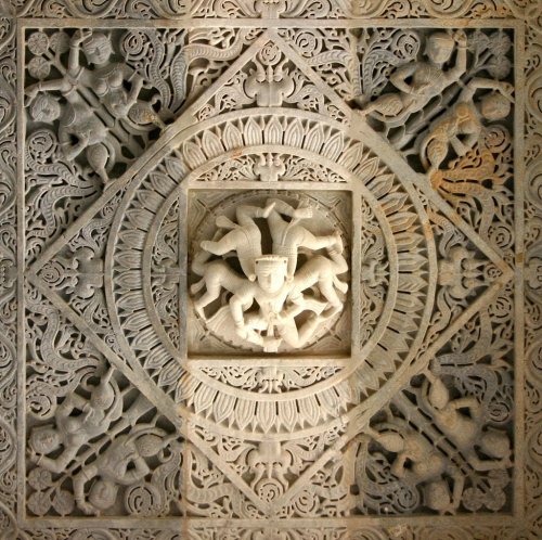 Ceiling of a jain temple, Ranakpur, Rajasthan