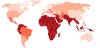 The Gallup Religiosity Index, 2012. Darker is religious.