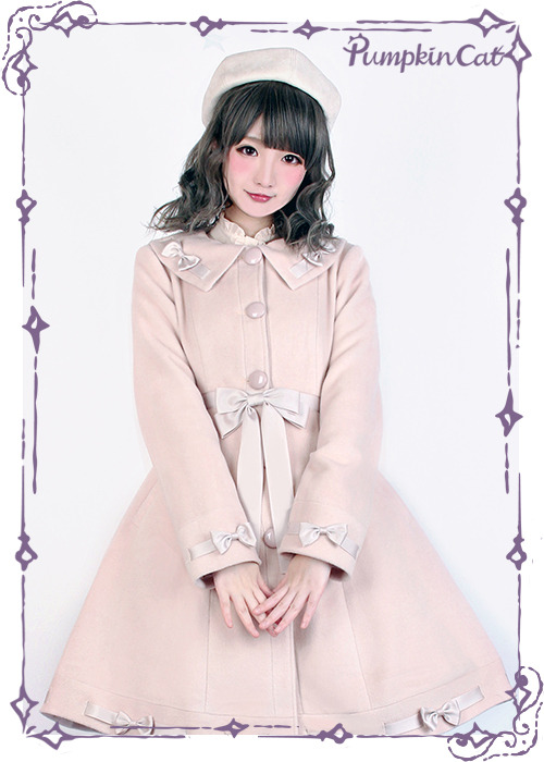 lolita-wardrobe: New Release: Pumpkin Cat 【-A Little Lady-】 Lolita Coat ◆ Quick